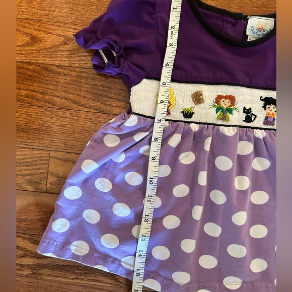 Busy Bees Smocks Purple Hocus Pocus Girls Size 2 - Picture 6 of 6